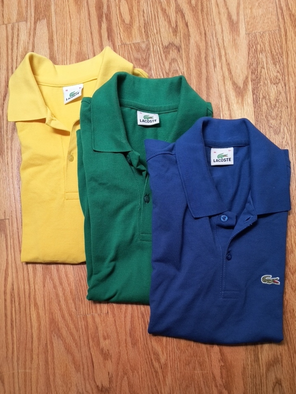 Bundle of 3 Lacoste Men's Classic polos